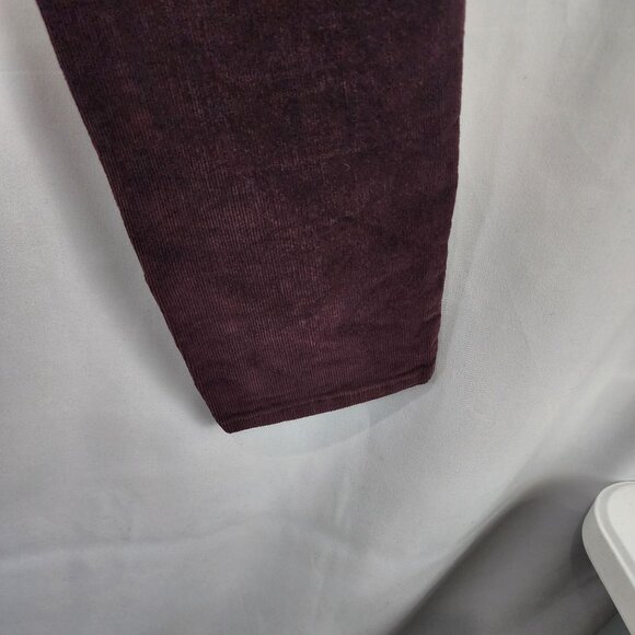 Volcom Super Stoned Shimmy Ankle Corduroy Pants 26 Waist Size 3/26 Burgundy - Picture 14 of 16